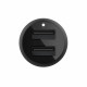 Зарядний пристрій Belkin Car Charger (24W) Dual USB-A, USB-A - Lightning, 1m, black (CCD001BT1MBK)