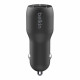 Зарядний пристрій Belkin Car Charger (24W) Dual USB-A, USB-A - Lightning, 1m, black (CCD001BT1MBK)