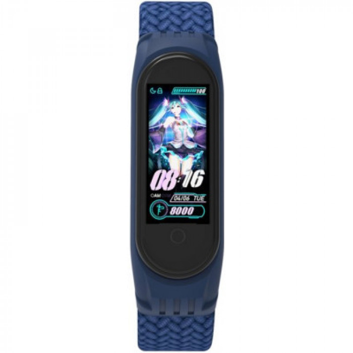 Ремінець до фітнес браслета Armorstandart Braided Solo Loop для Xiaomi Mi Band 4/5/6 Blue size S (ARM59178)