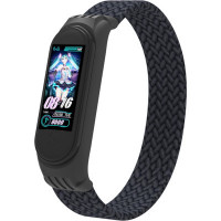 Ремешок для фитнес браслета Armorstandart Braided Solo Loop для Xiaomi Mi Band 4/5/6 Charcoal size L (ARM58759)