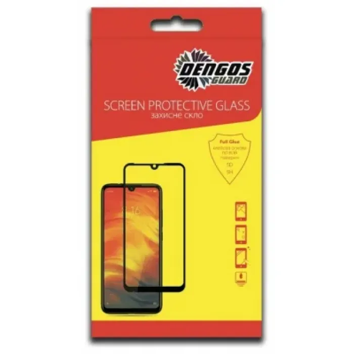 Скло захисне Dengos Full Glue для Xiaomi 11T (black) (TGFG-191)