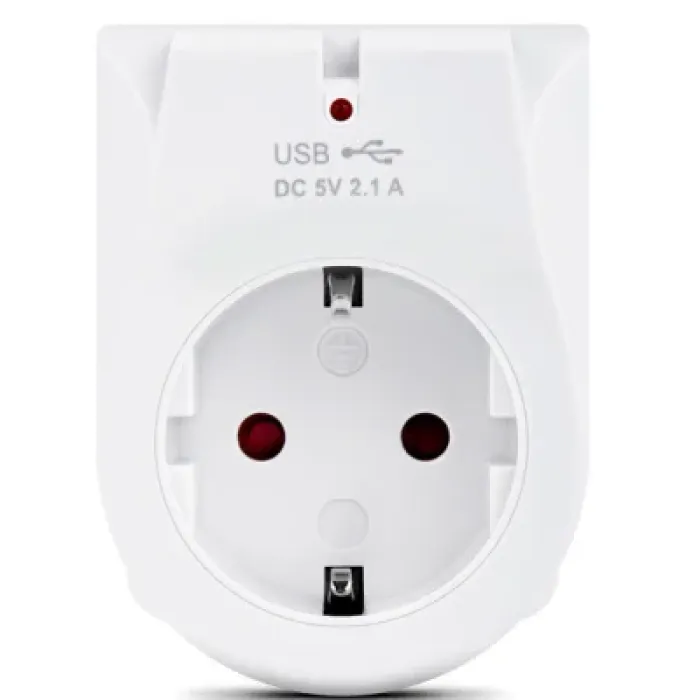 Зарядний пристрій REAL-EL 2*USB 10W (CS-25)