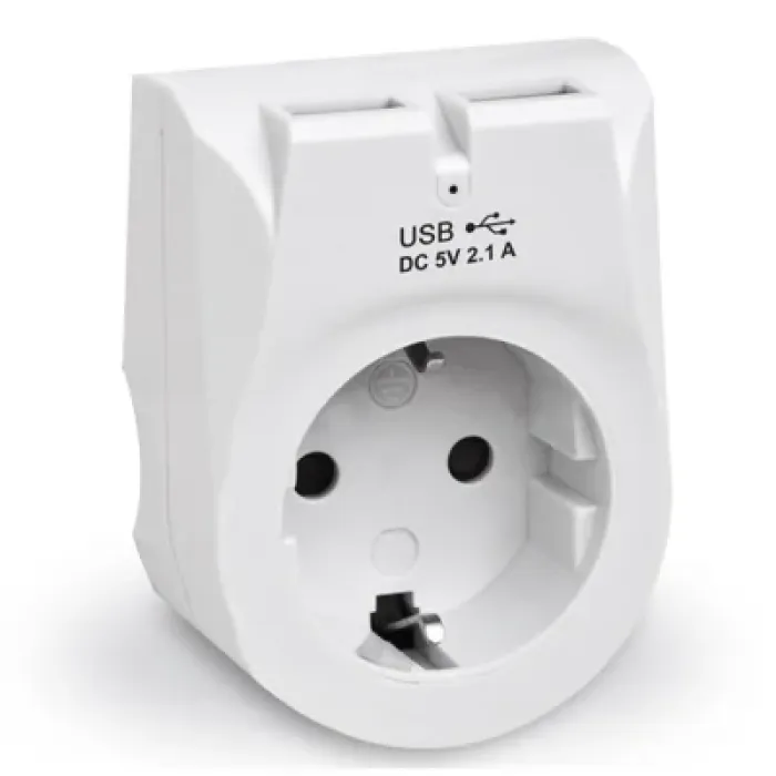 Зарядний пристрій REAL-EL 2*USB 10W (CS-25)