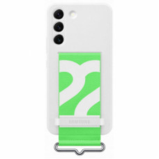 Чохол до мобільного телефона Samsung Silicone with Strap Cover Galaxy S22 White (EF-GS901TWEGRU)