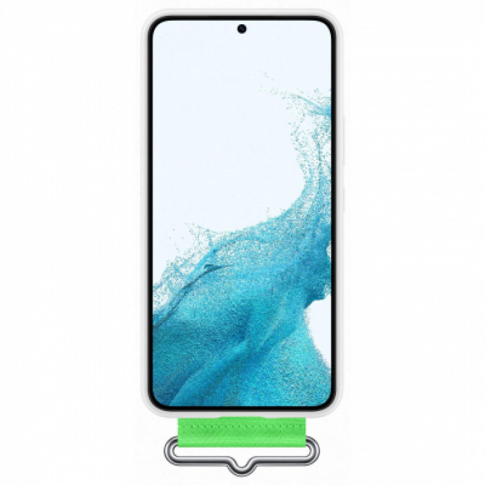 Чохол до мобільного телефона Samsung Silicone with Strap Cover Galaxy S22 Plus White (EF-GS906TWEGRU)