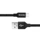 Дата кабель USB 2.0 AM to Lightning 0.25m black ColorWay (CW-CBUL048-BK)