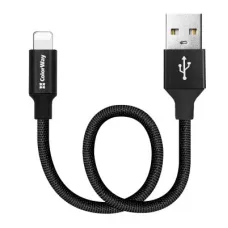 Дата кабель USB 2.0 AM to Lightning 0.25m black ColorWay (CW-CBUL048-BK)
