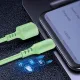 Дата кабель USB 2.0 AM to Micro 5P 1.0m soft silicone green ColorWay (CW-CBUM042-GR)