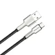 Дата кабель USB 2.0 AM to USB-C 1.0m head metal black ColorWay (CW-CBUC046-BK)