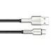 Дата кабель USB 2.0 AM to USB-C 1.0m head metal black ColorWay (CW-CBUC046-BK)