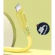 Дата кабель USB 2.0 AM to USB-C 1.0m soft silicone yellow ColorWay (CW-CBUC043-Y)