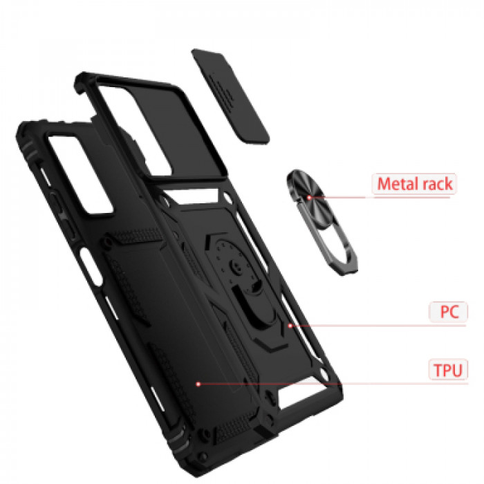 Чохол до мобільного телефона BeCover Military Samsung Galaxy S21 FE SM-G990 Black (707364)