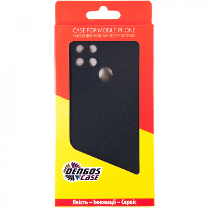 Чохол до мобільного телефона Dengos Carbon Realme C25y (black) (DG-TPU-CRBN-145)