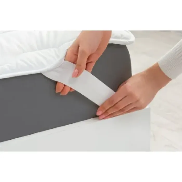 Наматрацник MirSon Eco Light №1712 EcoSilk Air-Soft звичайний на резинці по кутах White 180x200 см (2200002888349)