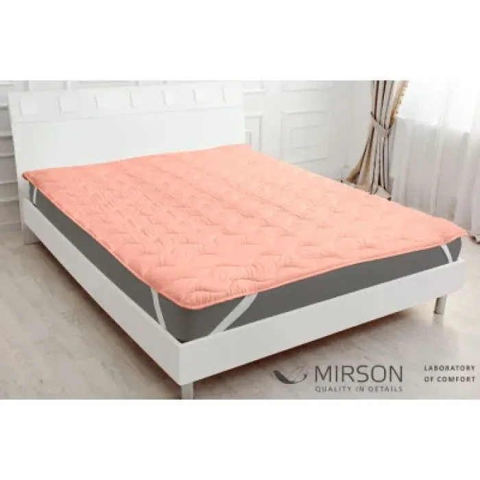 Наматрацник MirSon №1760 Eco Light Coral Bamboo на гумці в кутках 140x200 см (2200003711868)