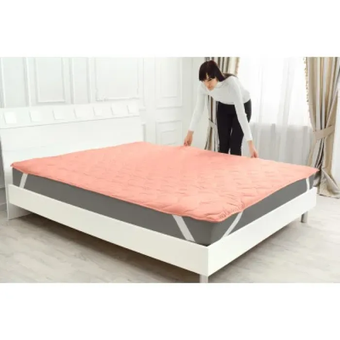 Наматрацник MirSon №1760 Eco Light Coral Bamboo на гумці в кутках 140x200 см (2200003711868)