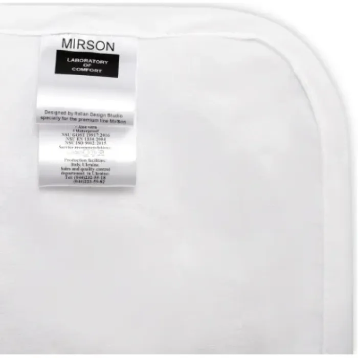 Наматрацник MirSon Terry Waterproof 217 водонепроникний гумка по кутах 90x190 см (2200000371539)