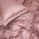 Постільна білизна MirSon SatinStripe 30-0006DarkBrown 220х240 King Size (2200005249475)