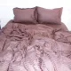 Постільна білизна MirSon SatinStripe 30-0006DarkBrown 220х240 King Size (2200005249475)