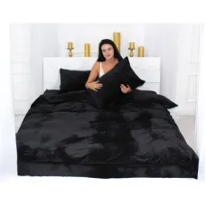 Постільна білизна MirSon Велюр Winter Frost 28-0007 Black Velvet King Size (2200004000381)