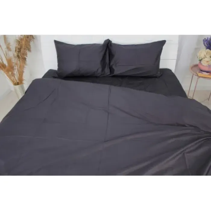 Постільна білизна MirSon Сатин 0848 Blue Black 200х220 (2200002026741)