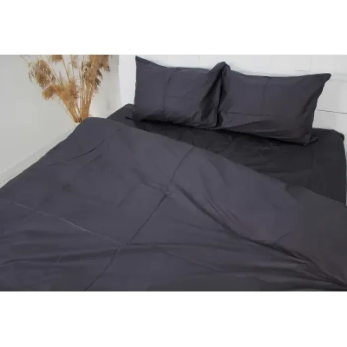 Постільна білизна MirSon Сатин 0848 Blue Black 200х220 (2200002026741)