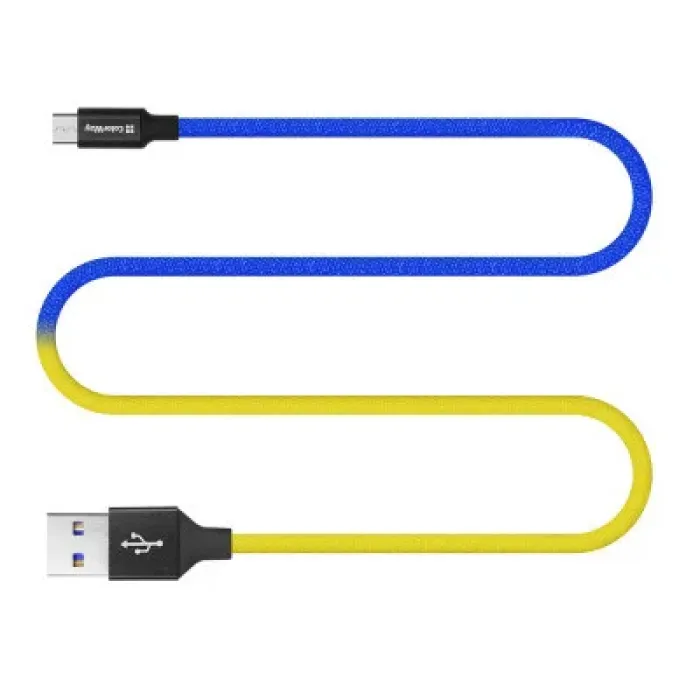 Дата кабель USB 2.0 AM to Micro 5P 1.0m National ColorWay (CW-CBUM052-BLY)