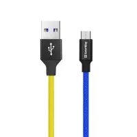Дата кабель USB 2.0 AM to Micro 5P 1.0m National ColorWay (CW-CBUM052-BLY)