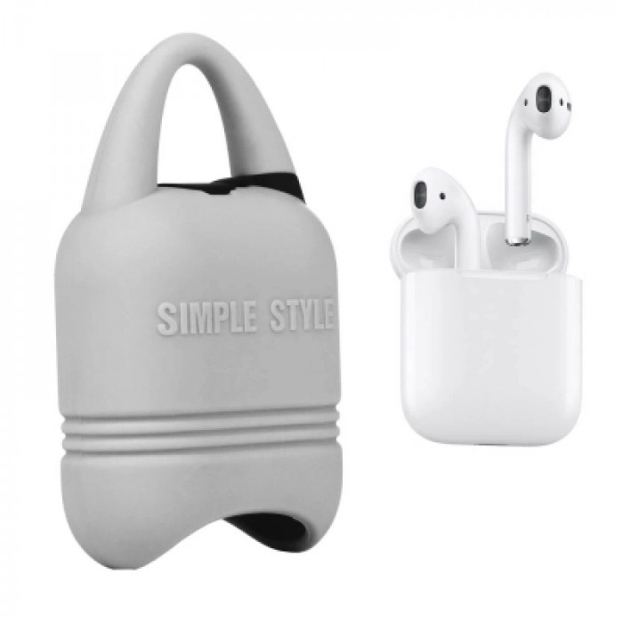 Чохол для навушників Kindon i-Smile для Apple AirPods IPH1430 Gray (702348)