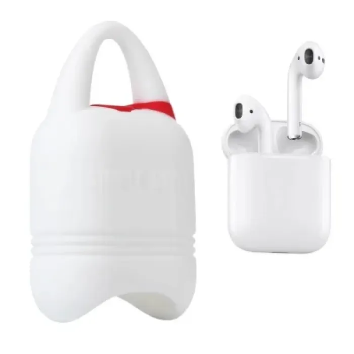 Чохол для навушників Kindon i-Smile для Apple AirPods IPH1430 White (702345)