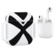 Чохол для навушників X-HuWei i-Smile для Apple AirPods IPH1443 Black+White (702333)