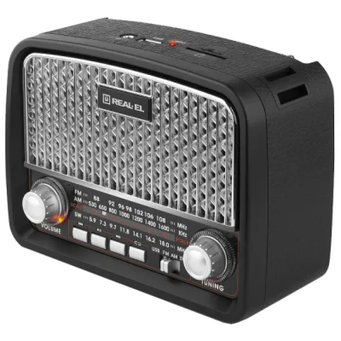 Портативний радіоприймач REAL-EL X-520 Black (EL121800006)