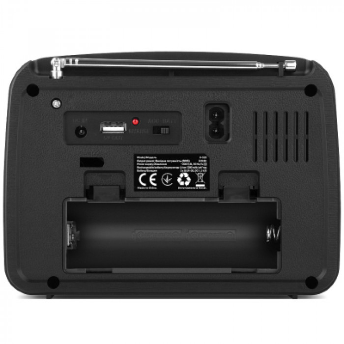 Портативний радіоприймач REAL-EL X-520 Black (EL121800006)