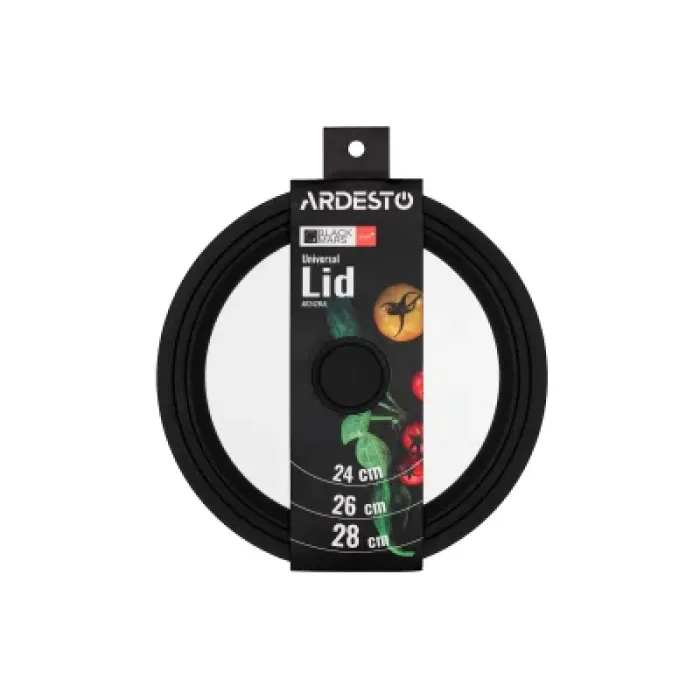 Кришка для посуду ARDESTO Black Mars Smart 24/26/28 см (AR2428UL)