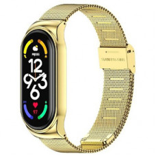 Ремінець до фітнес браслета BeCover Metal для Xiaomi Mi Smart Band 7 Gold (707495)