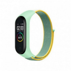 Ремінець до фітнес браслета BeCover Nylon Style для Xiaomi Mi Smart Band 5/6 Green-Yellow (705420)