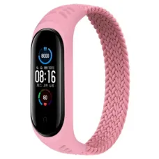 Ремінець до фітнес браслета BeCover Elastic Nylon Style для Xiaomi Mi Smart Band 5/6 (Size S) Pink (706141)