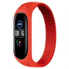 Ремінець до фітнес браслета BeCover Elastic Nylon Style для Xiaomi Mi Smart Band 5/6 (Size S) Red (706144)
