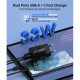 Зарядний пристрій Choetech GaN USB-A/USB-C 33W QC3.0/PD/PPS (PD5006-EU-BK)