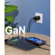 Зарядний пристрій Choetech GaN USB-A/USB-C 33W QC3.0/PD/PPS (PD5006-EU-BK)