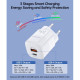 Зарядний пристрій Choetech GaN USB-A/USB-C 33W QC3.0/PD/PPS (PD5006-EU-WH)
