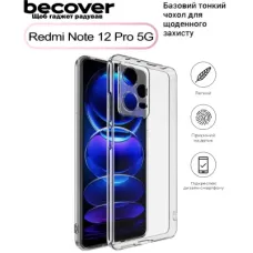 Чохол до мобільного телефона BeCover Xiaomi Redmi Note 12 Pro 5G Transparancy (708813)