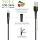 Дата кабель USB 2.0 AM to USB-C 2.0m CBFLEXT2 Black Intaleo (1283126521423)