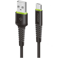 Дата кабель USB 2.0 AM to USB-C 2.0m CBFLEXT2 Black Intaleo (1283126521423)