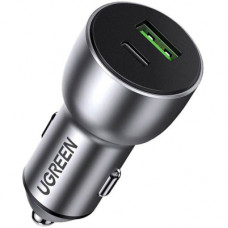 Зарядний пристрій Ugreen 1xUSB-C + 1xUSB QC3.0 60W CD213 gray (60980)