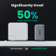 Зарядний пристрій Ugreen 2xUSB-C + 1xUSB 65W GaN gray (10335)