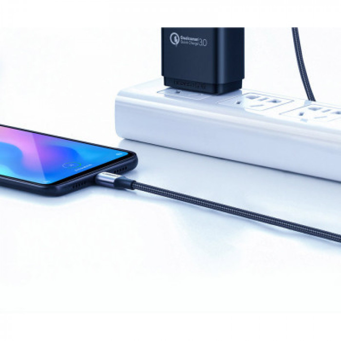 Дата кабель USB 2.0 AM to USB-C 3.0m 3.0A 18W US288 Space Gray Ugreen (60408)
