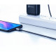 Дата кабель USB 2.0 AM to USB-C 3.0m 3.0A 18W US288 Space Gray Ugreen (60408)