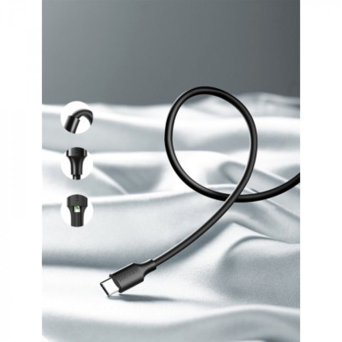 Дата кабель USB 2.0 AM to USB-C 3.0m 3.0A 18W US287 Black Ugreen (60826)