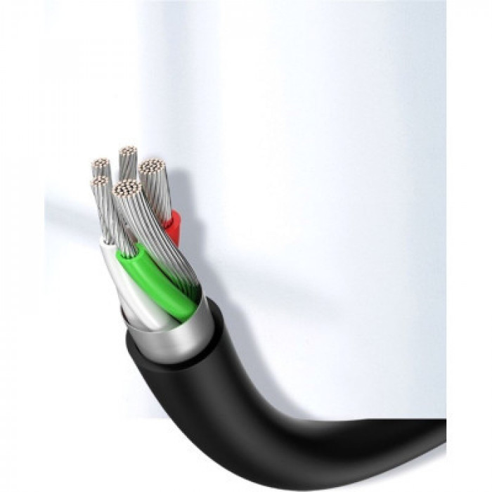 Дата кабель USB 2.0 AM to USB-C 3.0m 3.0A 18W US287 Black Ugreen (60826)
